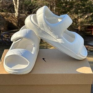 Womens Nike Calm Recovery Plush Casual Sandal Slides Beige - Womens 7 | 9 NEW